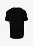 Fabrika Bisiklet Yaka Flamlı Siyah Erkek T-Shirt F5SM-TST 2114