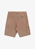 Discovery Expedition D5SM-SHT3889 Açık Kahve Normal Bel Standart Düz Erkek Kargo Şort