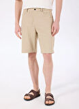 Discovery Expedition D5SM-SHT3989 Bej Normal Bel Relaxed Düz Erkek Şort