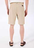 Discovery Expedition D5SM-SHT3989 Bej Normal Bel Relaxed Düz Erkek Şort