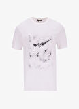 People By Fabrika Bisiklet Yaka Düz Ekru Erkek T-Shirt PBF5SM-TST 5101