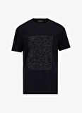 Siyah Erkek Bisiklet Yaka Basic Fit T-Shirt PBF5SM-TST 5106
