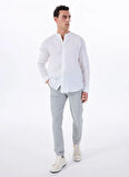 People By Fabrika Normal Bel Normal Paça Gri Erkek Chino Pantolon PBF5SM-PNT 5019