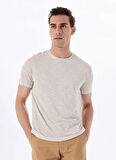 Vizon Erkek Bisiklet Yaka Basic Fit Flamlı T-Shirt F5SM-TST 2730