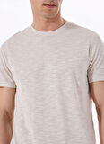 Vizon Erkek Bisiklet Yaka Basic Fit Flamlı T-Shirt F5SM-TST 2730