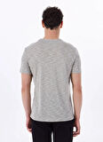 Fabrika Bisiklet Yaka Flamlı Yeşil Erkek T-Shirt F5SM-TST 2730