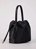 Siyah Kadın 19x15x12 cm Torba Çanta VERA-RYLAN