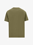Mustang Bisiklet Yaka Baskılı Haki Erkek T-Shirt M5SM-TST1287