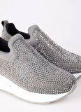 Cotton Bar Gri Kadın Sneaker MEAVE