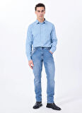 Mustang Relaxed Mavi Erkek Denim Gömlek M5SM-GML1045