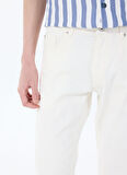 Mustang Orta Bel Straight Beyaz Erkek Denim Pantolon WASHINGTON STRAIGHT-78