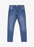 Mustang Orta Bel Slim Fit İndigo Erkek Denim Pantolon MICHIGAN SLIM - 1174