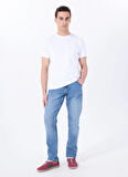 Mustang Orta Bel Slim Fit İndigo Erkek Denim Pantolon MICHIGAN SLIM - 1174