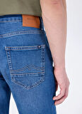 Mustang Orta Bel Slim Fit Mavi Erkek Denim Pantolon VEGAS SLIM - 1011
