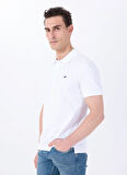 Mustang Baskılı Beyaz Erkek Polo T-Shirt M5SM-TST1335