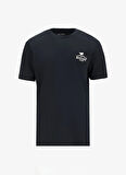Mustang Bisiklet Yaka Baskılı Siyah Erkek T-Shirt M5SM-TST1844