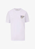 Mustang Bisiklet Yaka Baskılı Beyaz Erkek T-Shirt M5SM-TST1929