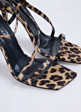 Kahve Kadın Stiletto BERTA LEOPAR