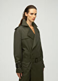 Maximus Haki Kadın Trençkot Victoria Su Geçirmez Trençkot
