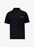 Discovery Expedition D5SM-TST3855 Siyah Relaxed Düz Erkek Polo T-Shirt