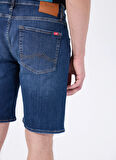 Mustang Denim Şort, 33, Mavi