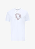 People By Fabrika Bisiklet Yaka Baskılı Beyaz Erkek T-Shirt PBF5SM-TST 9545