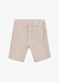 People By Fabrika Bağlamalı Bel Basic Bej Erkek Bermuda Şort PBF5SM-SHT 9540