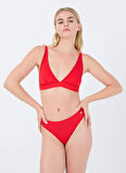 Kırmızı Kadın Normal Bikini Alt J5SL-SWM7502