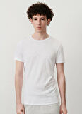 Beyaz Erkek Standart T-Shirt MBYSA18BE25BLANC