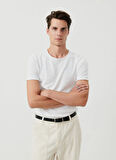 Beyaz Erkek Standart Kalıp T-Shirt MSON25TGE25BLANC