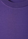 Mor Erkek Bisiklet Yaka Standart Kalıp T-Shirt MFIZ25BE25VIVI