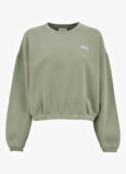 Gül Kurusu Kadın Yuvarlak Yaka Regular Fit Sweatshirt IZU03AE25_ROSE VINTAGE