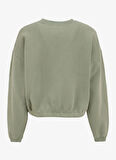 Gül Kurusu Kadın Yuvarlak Yaka Regular Fit Sweatshirt IZU03AE25_ROSE VINTAGE