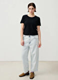 Siyah Kadın Oversize T-Shirt GAMI02BE25_NOIR