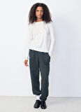 Beyaz Kadın Fitted T-Shirt GAMI02CE25_BLANC