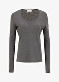 Antrasit Kadın T-Shirt JAC49E25_ANTHRACITE CH