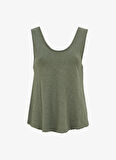 Haki Kadın Bol Kesim T-Shirt SON29GE25_TORTUE VINTA