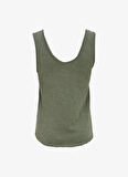 Haki Kadın Bol Kesim T-Shirt SON29GE25_TORTUE VINTA