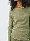 Yeşil Kadın Geniş Fit T-Shirt SON31GE25_RIVE VINTAGE