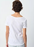 Beyaz Kadın T-Shirt SON33E25_BLANC