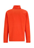 Discovery Expedition D5WM-SWT3300 Turuncu Fermuarlı Yaka Basic Düz Erkek Polar Sweatshırt