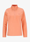 Discovery Expedition D5WL-SWT3302 Somon Fermuarlı Yaka Basic Düz Kadın Polar Sweatshırt