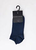 Black On Black Lacivert Kadın Patik Çorap K-PATİK