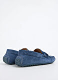 Fabrika Deri Mavi Erkek Loafer SINE