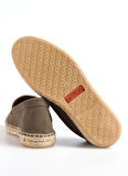 Abarca Deri Haki Erkek Espadril MOCASIN LISO