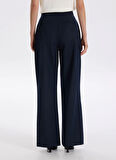 Fabrika Normal Bel Geniş Fit Lacivert Kadın Pantolon F5WL-PNT0144