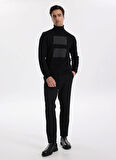 Fabrika Normal Bel Normal Paça Slim Fit Siyah Erkek Pantolon F5WM-PNT 2536