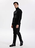 Fabrika Normal Bel Normal Paça Slim Fit Siyah Erkek Pantolon F5WM-PNT 2536