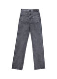 Fabrika Yüksek Bel Normal Paça Regular Straight Antrasit Kadın Denim Pantolon F5WL-PNT0192