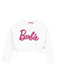 Barbie Baskılı Kız Çocuk Ekru Sweatshırt BRB5WG-SWT6084
